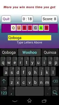 Letters Fast typing game Screen Shot 5