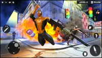 sparatutto ninja da supereroe : gangster crimine Screen Shot 2