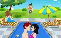 Casual Swimming Pool Kissing Screen Shot 18