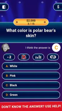 Millionaire Trivia Game Quiz Screen Shot 2