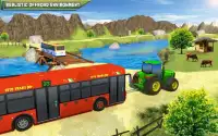 Remolcar Tractor Juegos 2018 Rescate Autobús juego Screen Shot 5