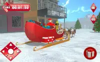 santa racing sneeuw avonturen Screen Shot 4