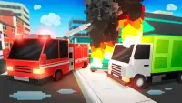 Cube Fire Truck: Firefighter Screen Shot 3