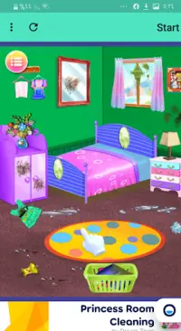 Princess Room Cleaning - Best Girls Games Screen Shot 2