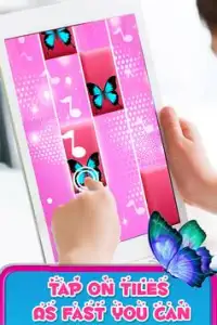 Pink Piano Butterfly Tiles 3 Screen Shot 2