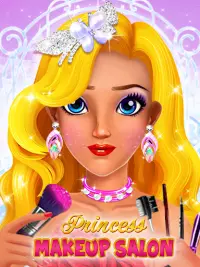 Pink Princess Makeup salon games for girls Screen Shot 0