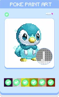 Poke Paint Pixel Art Color By Number Screen Shot 3