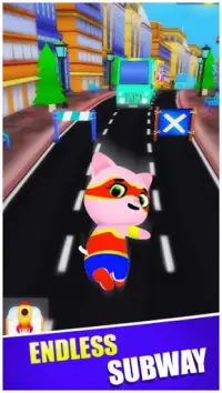 Kitty Cat Runner - Subway Surfing Runner Screen Shot 0