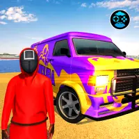 456 Squid Car Driving Games 3D Screen Shot 0