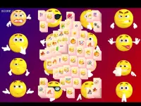 Mahjong Emoji: Ad-Free Tile Matching Strategy Game Screen Shot 1