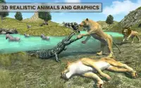 Wilde Krokodil Angriff Sim Screen Shot 0