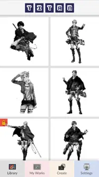 Titan Characters - Pixel Art Screen Shot 4