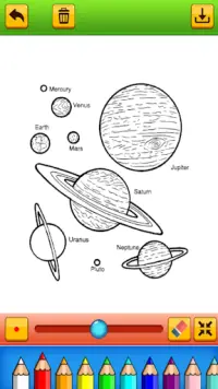 mewarnai planet luar angkasa Screen Shot 3