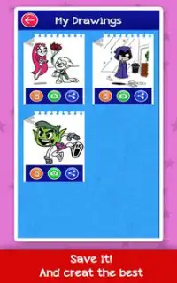 Teen Coloring Titans Go Screen Shot 4