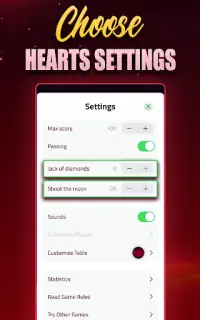 Hearts Offline - Single Player Screen Shot 1