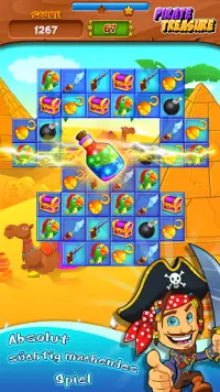 Pirate Treasure 💎 Match 3 Spiel Screen Shot 0