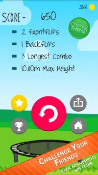 Stickman Trampoline FREE Backflip Jump Flip Master Screen Shot 4