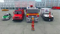 Stickman City Firefighter: 911 Emergency Simulator Screen Shot 3