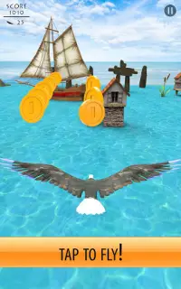 🦅 끝없는 비행 야생 독수리 새 시뮬레이터 Screen Shot 3