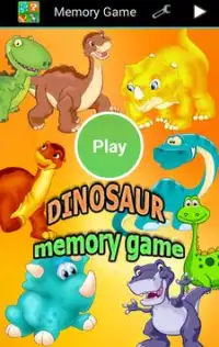 Dinosaur Memory Game for Kids Screen Shot 0