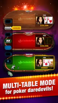 Celeb Poker - Texas Holdem Screen Shot 2