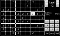 Sudoku Monochrome Screen Shot 1