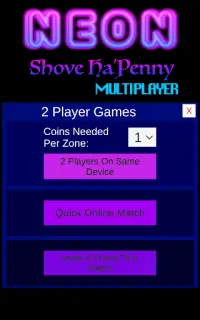 Neon Shove Ha'penny Multiplayer Screen Shot 10