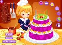 ドリームウェディングケーキメーカー - 女の子のための料理ゲーム Screen Shot 1