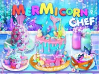 Unicorn Chef: Mermaid Mermicorn Girl Cooking Games Screen Shot 0