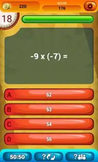 Math 2 Quiz Game Screen Shot 1