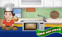 trò chơi nhà sản xuất bánh pizza nhỏ & nấu ăn nhà Screen Shot 1