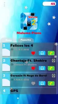 Maluma Piano Game Screen Shot 0
