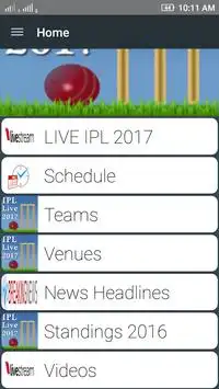 IPL 2017 Live Screen Shot 1