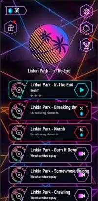 Linkin Park Tiles Hop:EDM Rush Screen Shot 1
