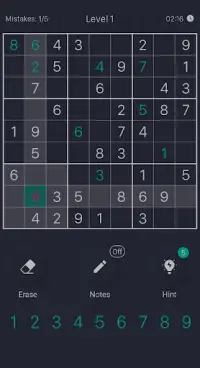 Sudoku 9 - Free 1,000,000 Sudoku Puzzles Screen Shot 2