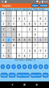 Sudoku Screen Shot 2