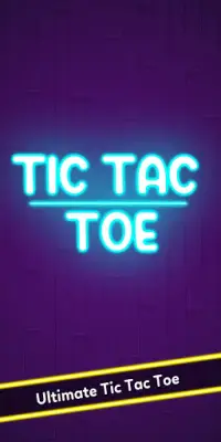 Tic Tac Toe  Neon: Free Board Game Screen Shot 0