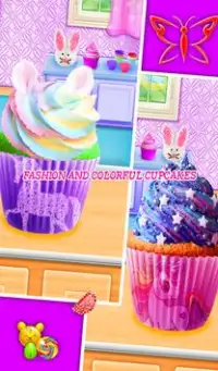 Cupcakes Maker - trò chơi nấu ăn cho trẻ em Screen Shot 3