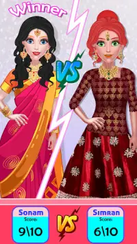 Nhà tạo mẫu thời trang đám cưới Ấn Độ: trò chơi ng Screen Shot 2