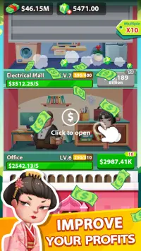 Idle Mall Tycoon - Business Empire-Spiel Screen Shot 1