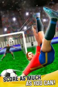 Penaltı Vuruşu Tekme Top Gol - Futbolcu Vs Kaleci Screen Shot 1