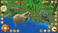 Dziki słoń gra w dżungli 3D Screen Shot 1