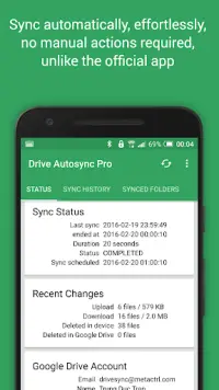 Autosync for Google Drive Screen Shot 1