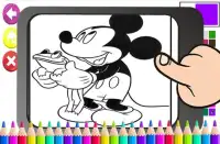 Art mickey Coloring Page Mouse Cartoon Screen Shot 1