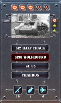 Tank Quiz Screen Shot 2