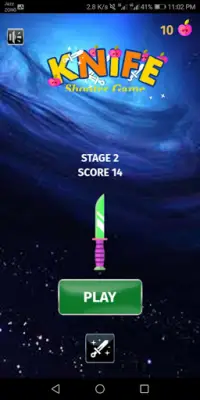 Knife Shooter Game Screen Shot 0