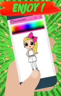 My coloring pages for jojo siwa Screen Shot 3