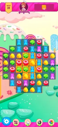 Gummy Bear Hero : Match 3 Screen Shot 0