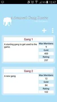 Tabletop Gang Roster Screen Shot 0