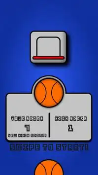 बास्केटबॉल खेल स्वाइप मास्टर Screen Shot 0